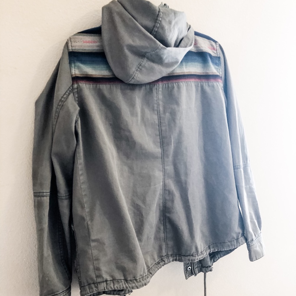 Roxy Army Green Utility Jacket - image 4